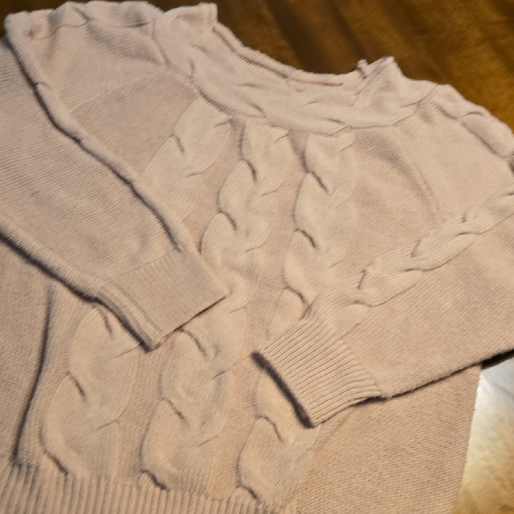 Coco + Carmen Soft Cable Knit Sweater - Light Pink - Picture 1 of 5